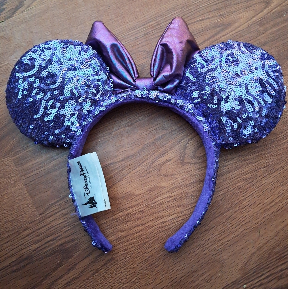 Purple Potion Sequin Minnir Ears - Picture 2 of 3
